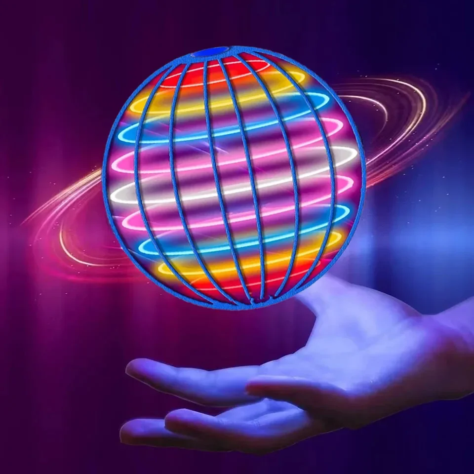 Drone Strobe Light - Flying Ball Boomerang Spinner Toys Hand