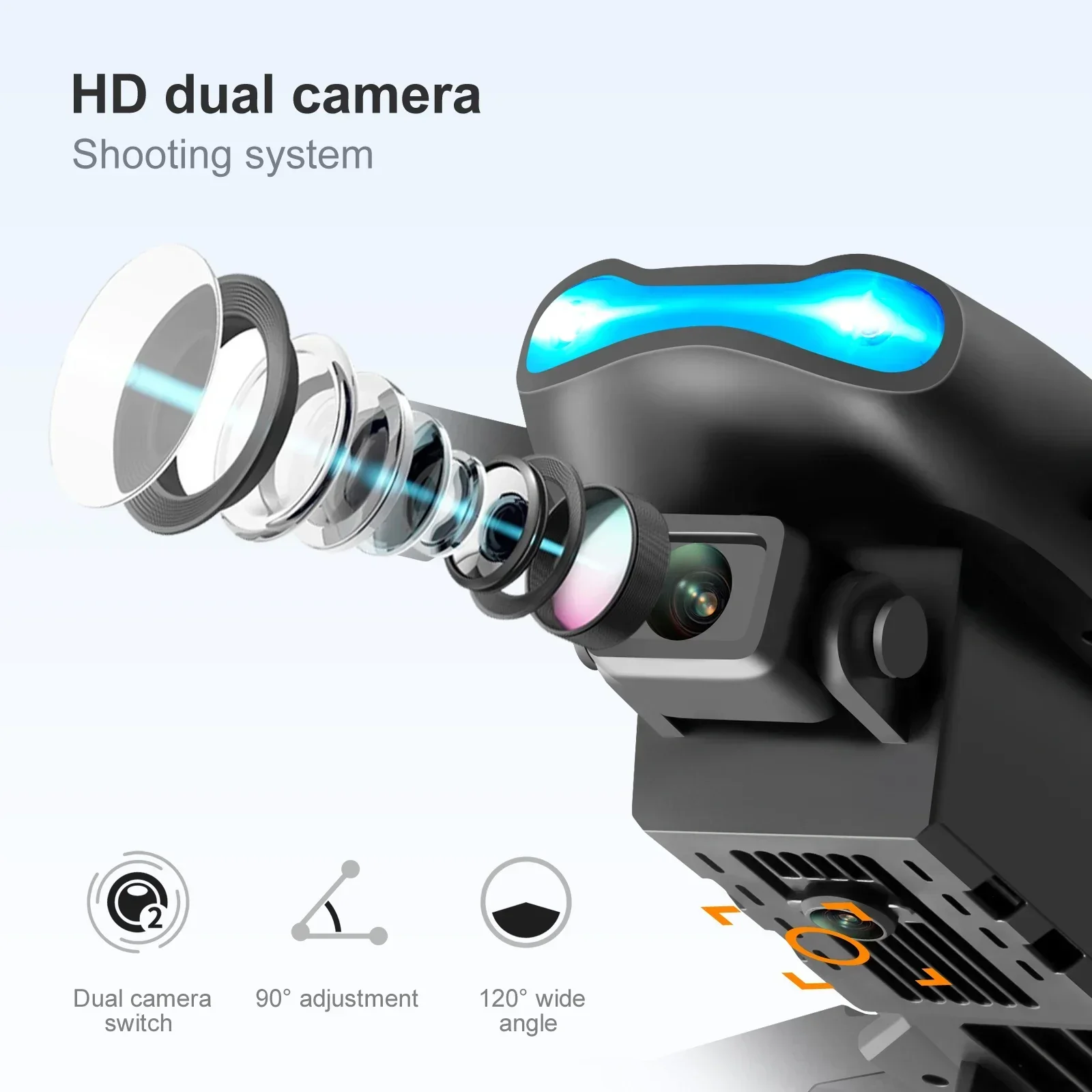 New E99 Pro HD 4K Drone Dual C - огляд і ціна Drone Remote Controller Lanyard