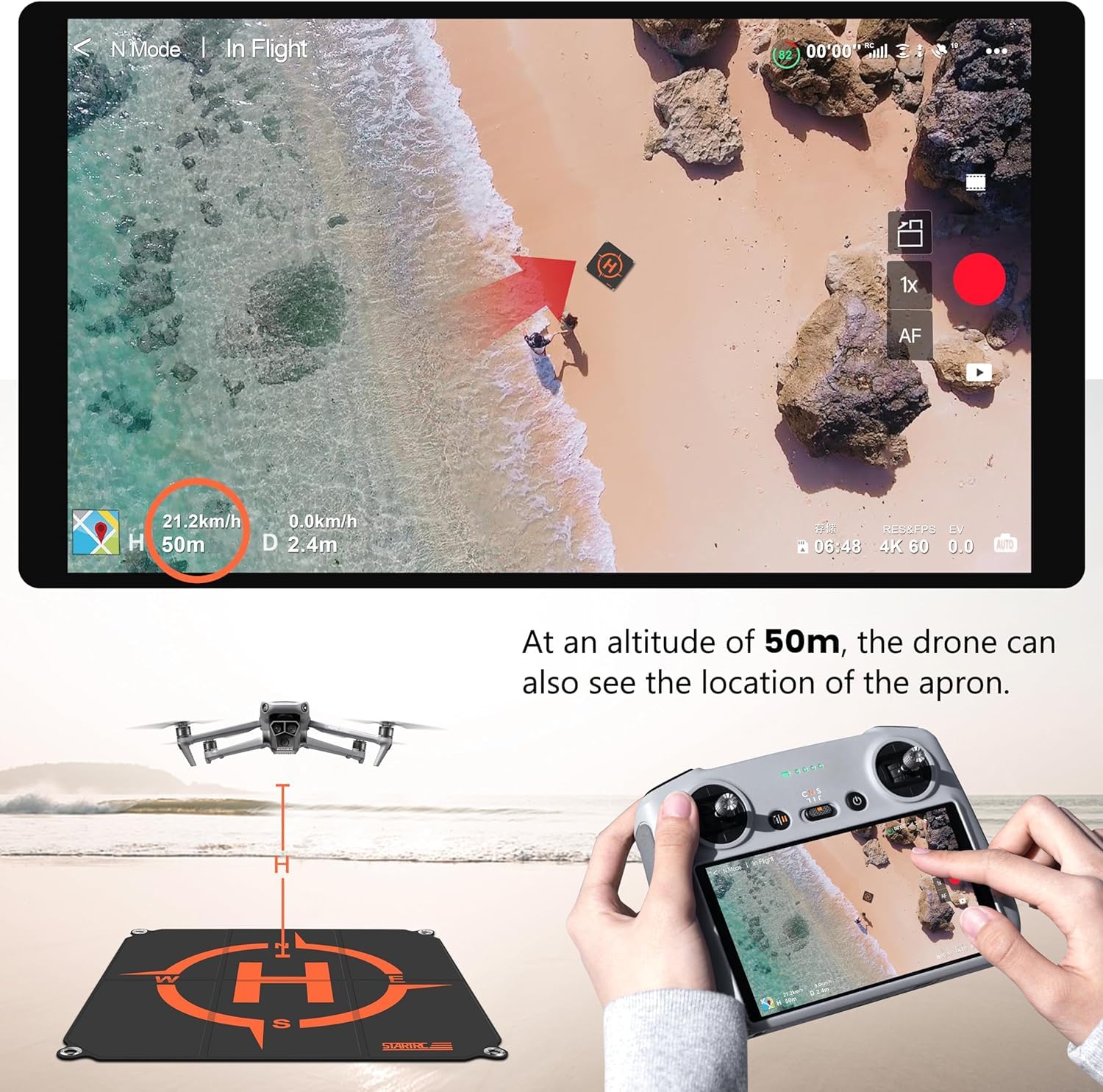 STARTRC Drone Landing Pad, Uni - огляд і ціна Drone Strobe Light