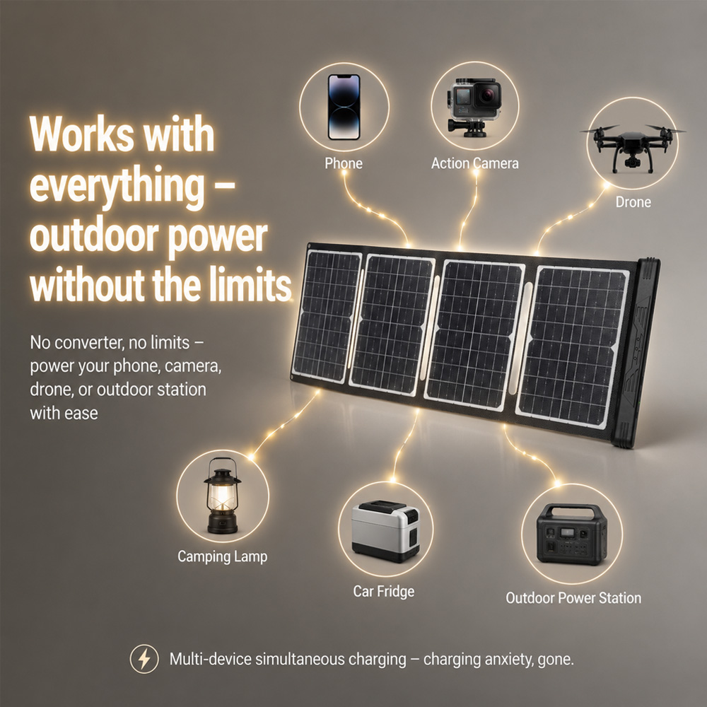 40W 18V Foldable Solar Panel w - огляд і ціна Drone Solar Charger