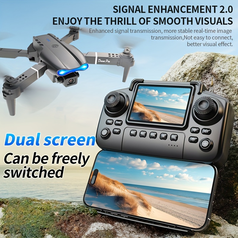 E99 PRO MAX Foldable Drone wit - огляд і ціна Drone Controller Screen