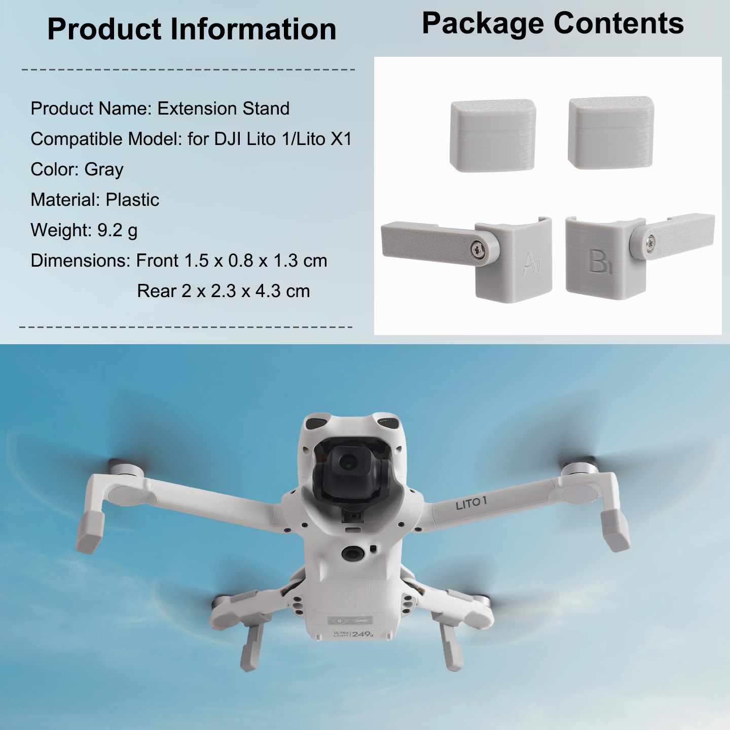 Landing Gear Extender for DJI  - огляд і ціна Drone Propeller Holder