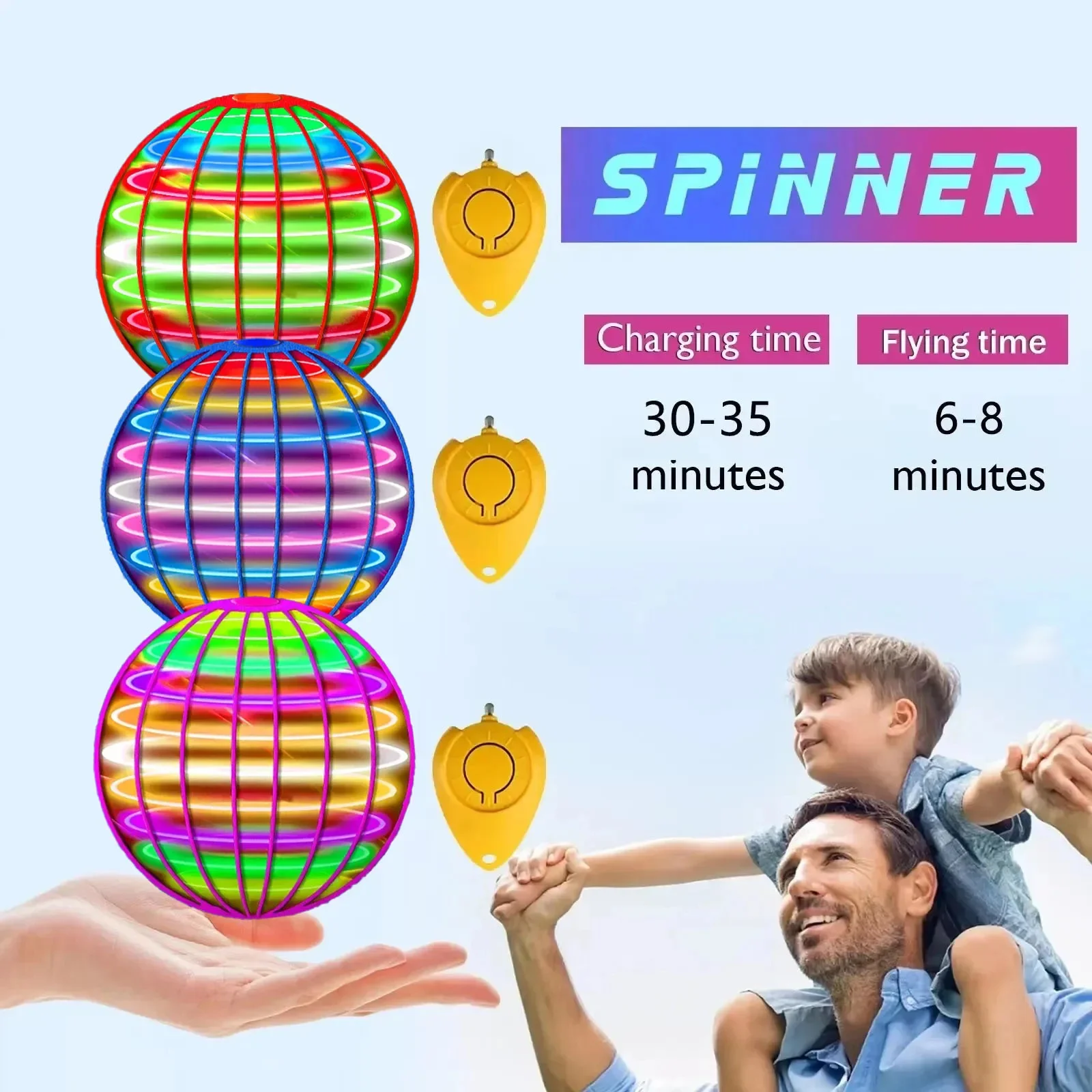 Flying Ball Boomerang Spinner  - огляд і ціна Drone Strobe Light
